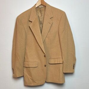 VTG Malouf’s Glenbriar Tan Men's Camel Hair Blazer 42R Made In USA Grandpacore